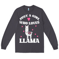 Smoke Llama Just A Girl Who Loves Llamas Long Sleeve Tee - Bettercallsaul