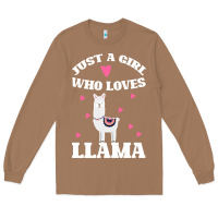 Toasted Coconut Llama Just A Girl Who Loves Llamas Long Sleeve Tee - Bettercallsaul