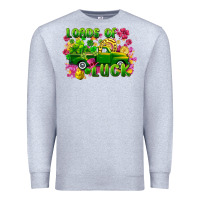 Heather Grey loads of luck Premium Sweatshirt - FaDigitalArtStudio