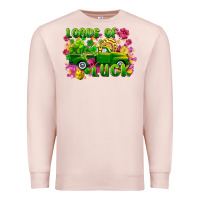 Pale Pink loads of luck Premium Sweatshirt - FaDigitalArtStudio