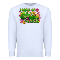 White loads of luck Premium Sweatshirt - FaDigitalArtStudio