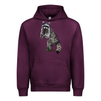 Mauve Wine Raccoon Illustrations Urban Hoodie - LillyAllenDesigns