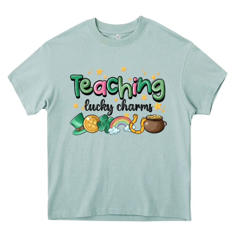 Teaching Lucky Charm Heavy Core Tee by MaliasSmallBusiness | Teevron