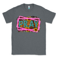 Charcoal Heather Western Pray Religious Classic Tee - LillyAllenDesigns