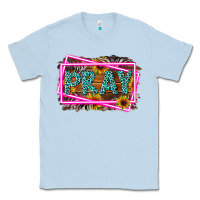 Dusty Blue Western Pray Religious Classic Tee - LillyAllenDesigns