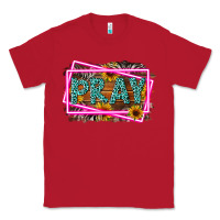 Red Western Pray Religious Classic Tee - LillyAllenDesigns