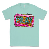 Seafoam Western Pray Religious Classic Tee - LillyAllenDesigns