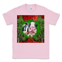 Bubblegum Pink christmas holstein Classic Tee - LillyAllenDesigns