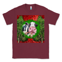 Burgundy christmas holstein Classic Tee - LillyAllenDesigns