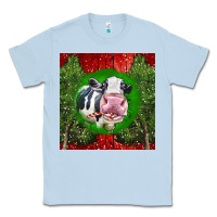 Dusty Blue christmas holstein Classic Tee - LillyAllenDesigns