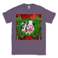 Lavender christmas holstein Classic Tee - LillyAllenDesigns
