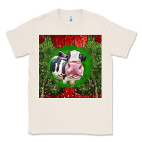 Natural christmas holstein Classic Tee - LillyAllenDesigns