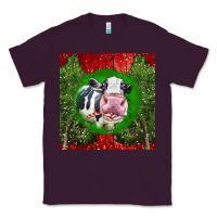 Plum christmas holstein Classic Tee - LillyAllenDesigns
