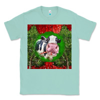 Seafoam christmas holstein Classic Tee - LillyAllenDesigns
