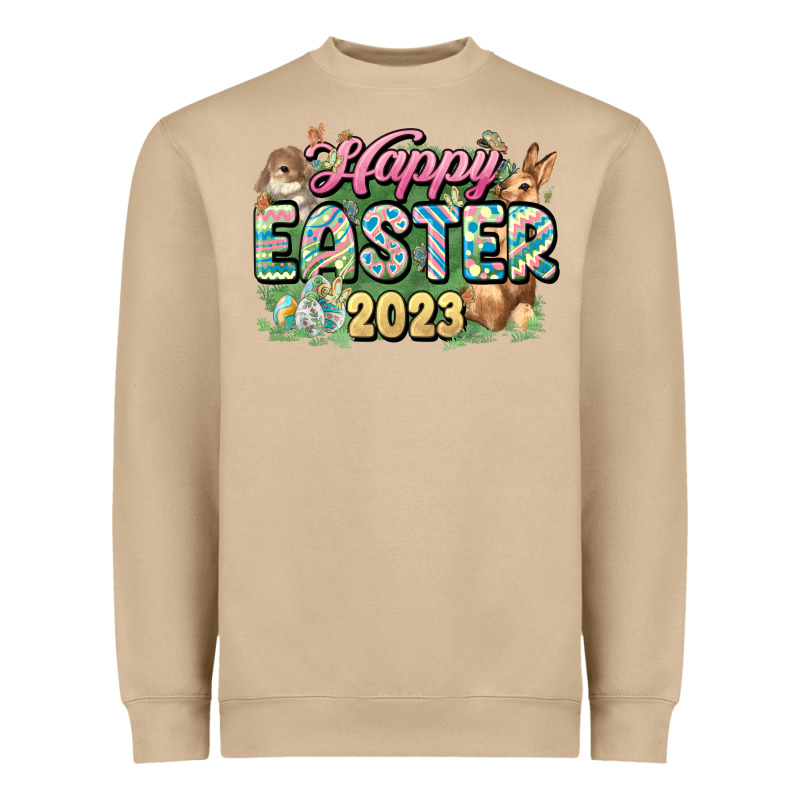 Happy Easter 2023 Heavyweight Sweatshirt by HowdyJamesFarm | Teevron