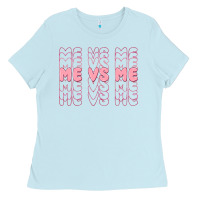 Baby Blue me vs me Ladies Tee - MaliasSmallBusiness