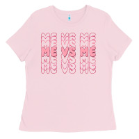 Bubblegum Pink me vs me Ladies Tee - MaliasSmallBusiness