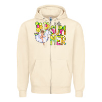 Sandshell Hello Summer Unicorn Zipper Hoodie - CowCowDesign