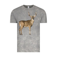 Cloud Rock white tailed buck deer Vintage Tee - LillyAllenDesigns