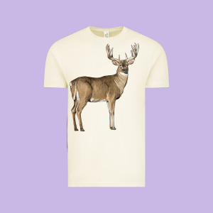 White Tailed Buck Deer Vintage Tee Designed By Lillyallendesigns