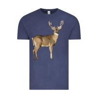 Vintage Denim white tailed buck deer Vintage Tee - LillyAllenDesigns