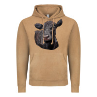 Black Angus Cow Illustrations Vintage Hoodie | Teevron