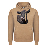Vintage Coffee Black Angus Cow Illustrations Vintage Hoodie - LillyAllenDesigns