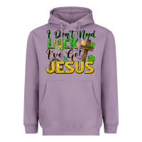 Lavender i don't need luck i've got jesus Heavyweight Hoodie - FaDigitalArtStudio