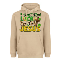 Mushroom i don't need luck i've got jesus Heavyweight Hoodie - FaDigitalArtStudio