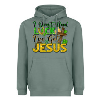 Sage i don't need luck i've got jesus Heavyweight Hoodie - FaDigitalArtStudio
