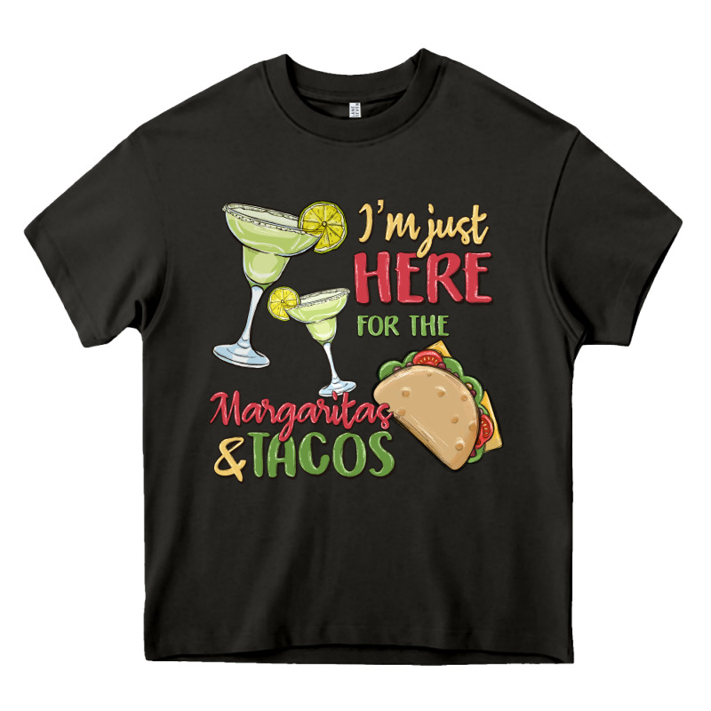 I'm Here For The Margaritas And Tacos Heavy Core Tee by MaliasSmallBusiness | Teevron