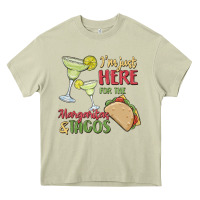 Mossy i'm here for the margaritas and tacos Heavy Core Tee - MaliasSmallBusiness
