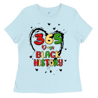 Baby Blue 365 days Ladies Tee - MaliasSmallBusiness