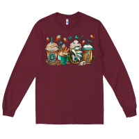 Indian Headdress Coffee Cups Long Sleeve Tee | Teevron
