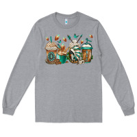 Heather Grey indian headdress coffee cups Long Sleeve Tee - Jasminsmagicworld