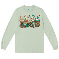 Matcha indian headdress coffee cups Long Sleeve Tee - Jasminsmagicworld
