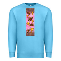 Ocean Blue american football with lightning bolt  pen wrap Premium Sweatshirt - BundleAndBundleShop