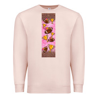 Pale Pink american football with lightning bolt  pen wrap Premium Sweatshirt - BundleAndBundleShop