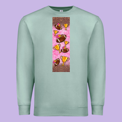 American Football With Lightning Bolt  Pen Wrap Premium Sweatshirt Designed By Bundleandbundleshop