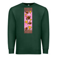 Sports Green american football with lightning bolt  pen wrap Premium Sweatshirt - BundleAndBundleShop
