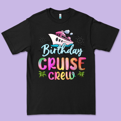 Birthday Cruise Crew Premium Tee Designed By Maliassmallbusiness