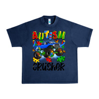 Navy autism crusher Urban Heavy Tee - Artiststas