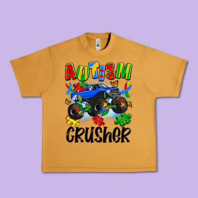 Autism Crusher Urban Heavy Tee Designed By Artiststas