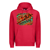 Cardinal western aztec background pattern Premium Hoodie - OliviaCreatesArt