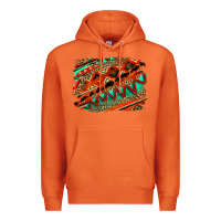 Carrot western aztec background pattern Premium Hoodie - OliviaCreatesArt