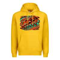Lemon western aztec background pattern Premium Hoodie - OliviaCreatesArt