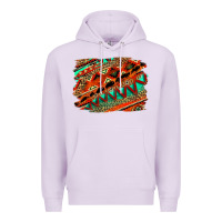 Lilac western aztec background pattern Premium Hoodie - OliviaCreatesArt