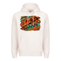 Pale Pink western aztec background pattern Premium Hoodie - OliviaCreatesArt