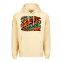 Pina Colada western aztec background pattern Premium Hoodie - OliviaCreatesArt