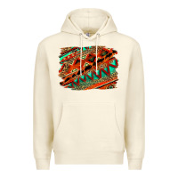 Sandshell western aztec background pattern Premium Hoodie - OliviaCreatesArt